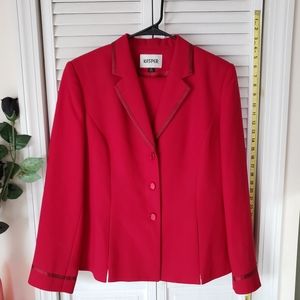 Womens Kasper 2 piece red suit